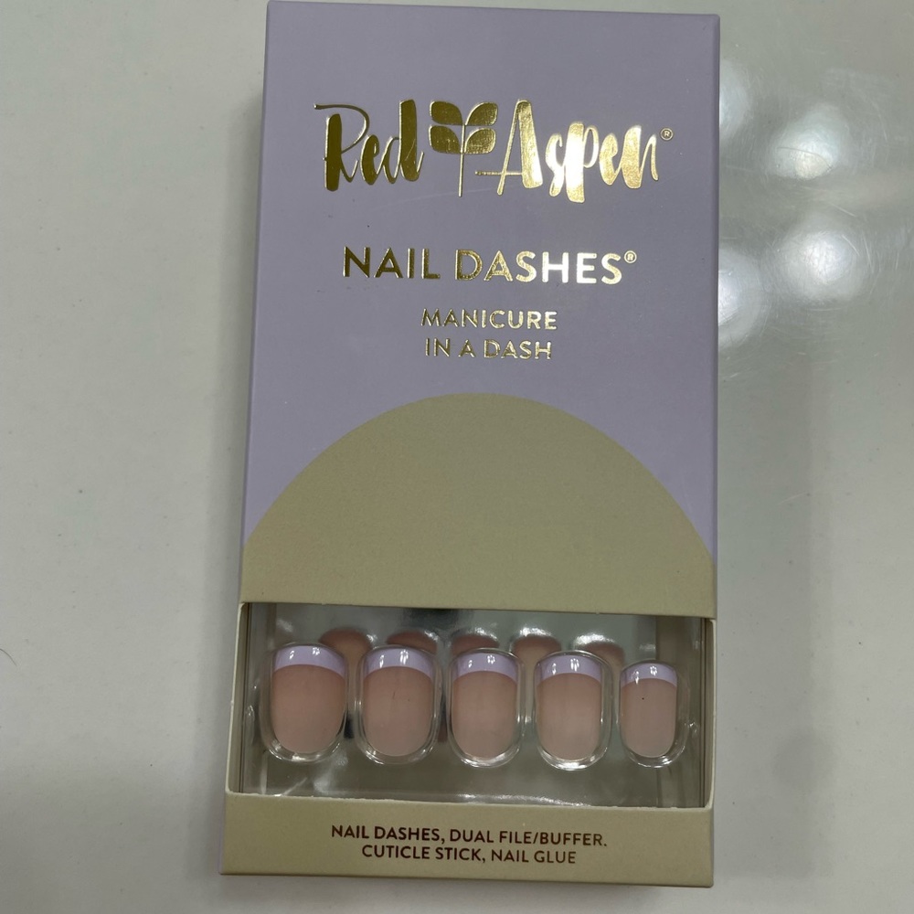 Red Aspen Lavender French, Adina Nail Dashes. New.